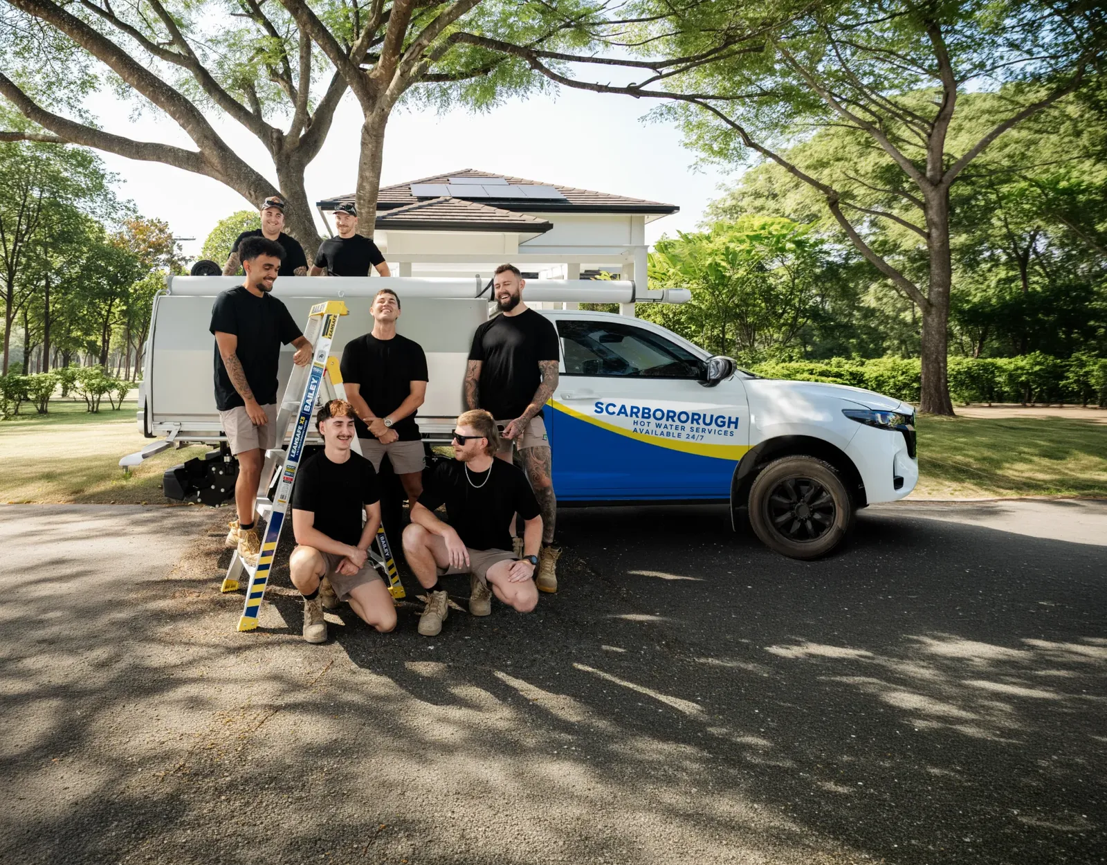 Scarborough Hot Water Services team and ute